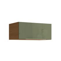 Armário Cozinha Modulado Vibra T654 c/ 1 Porta Basculante 80x50cm Canela/Verde Pistache Lacca Kappesberg
