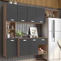 Armario Cozinha Suspensa 7 Portas e 1 Gaveta Mila