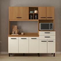 Armário Cozinha Taina 8 Portas 2 Gavetas 2 Prateleiras Completo Armário Cozinha Taina 8 Portas 2 Gavetas 2 Prateleiras Completo