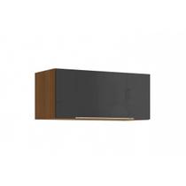 Armário Cozinha Vibra T653 c/ 1 Porta Basculante 80x35.5cm Canela/Grafite Lacca - Kappesberg