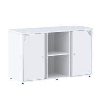 Armário Credenza Aretto Pandin 1,20 M Branco e Branco