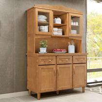 Armário Cristaleira 5 Portas 3 Gavetas Freijó Brasil Madeira Pinus - Cavazotto