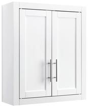 Armário Crosley Furniture Savannah montado na parede branco