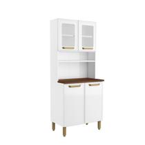 Armário de Aço 4 Portas com 2 de Vidro Bella Bertolini