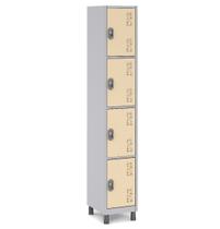 Armário de Aço 4 Portas Pequenas para Vestiário