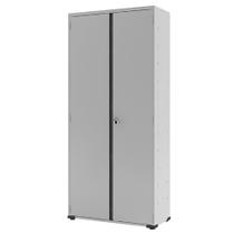 Armário De Aço Com 2 Portas E 4 Prateleiras Ap402sl Cinza Cristal - Pandin