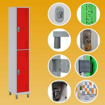 Armário de Aço com 2 Portas Grandes locker academia vestiário funcionários