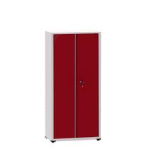 Armário de Aço Montável Econômico Ap408sl Pandin 1,63 m Cinza e Vermelho