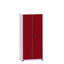 Armário de Aço Montável Econômico Ap408sl Pandin 1,63 m Cinza e Vermelho
