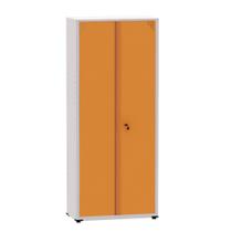 Armário de Aço Montável Econômico Ap409sl Pandin 1,93 m Cinza e Laranja Picasso