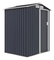 Armario De Aco Para Jardim 186x150x130cm Cinza-escuro Armario De Aco Para Jardim 186x150x130cm Cinza-escuro