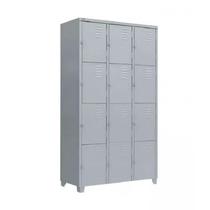 Armário De Aço Roupeiro Guarda Volume 12 Portas Locker