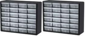 Armário de Armazenamento Akro-Mils 10124 com 24 Gavetas Preto 51x15x41 cm Armário de Armazenamento Akro-Mils 10124 com 24 Gavetas Preto 51x15x41 cm