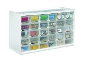 Armário de armazenamento ArtBin 6830PC Store-In-Drawer com 30 gavetas