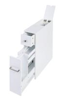 Armário de armazenamento de banheiro Spirich Home Slim White Armário de armazenamento de banheiro Spirich Home Slim White