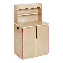 Armário de armazenamento de cozinha Play ECR4kids Wooden Natural