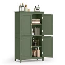 Armário de armazenamento de piso de banheiro VASAGLE Forest Green