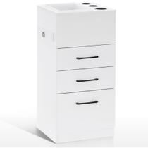 Armário de armazenamento de salão BarberPub 2035 com suporte para secador de cabelo Armário de armazenamento de salão BarberPub 2035 com suporte para secador de cabelo