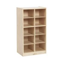 Armário de armazenamento ECR4kids 10 Cubby Mobile Tray 5x2 Classroom Armário de armazenamento ECR4kids 10 Cubby Mobile Tray 5x2 Classroom
