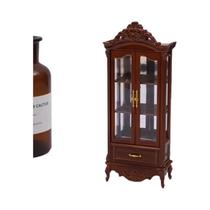 Armário De Armazenamento Miniatura Estilo Vintage Escala 1:12 Para Casa De Bonecas, Decoração De