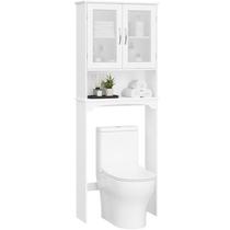 Armário de Armazenamento Sobre o Vaso Sanitário Yaheetech com Prateleira Ajustável Armário de Armazenamento Sobre o Vaso Sanitário Yaheetech com Prateleira Ajustável