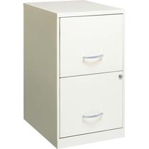 Armário de arquivo Lorell com 2 gavetas 14,2x18x24,5 cm branco Armário de arquivo Lorell com 2 gavetas 14,2x18x24,5 cm branco