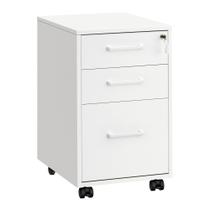 Armário de arquivo SONGMICS Matte White Lock 45x37x60 cm Armário de arquivo SONGMICS Matte White Lock 45x37x60 cm