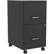 Armário de arquivos Lorell 2-Drawer Mobile 14,2x18x26,5 cm preto