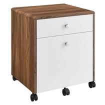 Armário de arquivos Modway Transmit Walnut White 56x38x47 cm