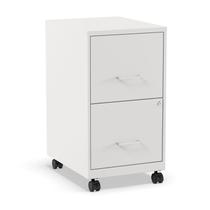 Armário de arquivos STAPLES Vertical Mobile Letter Pearl com 2 gavetas Armário de arquivos STAPLES Vertical Mobile Letter Pearl com 2 gavetas
