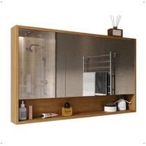 Armário De Banheiro 3 Portas De Espelho Com Amortecedor