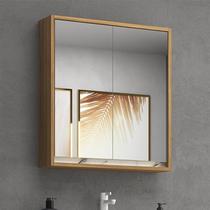 Armário de Banheiro 60cm 02 Portas com Espelho Ref 651 Branco/Itapuã/Thassos Armário de Banheiro 60cm 02 Portas com Espelho Ref 651 Branco/Itapuã/Thassos