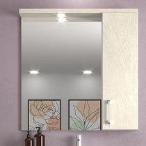 Armário de Banheiro 80cm 01 Porta Ref 680 Cewal - Branco/Arenito Armário de Banheiro 80cm 01 Porta Ref 680 Cewal - Branco/Arenito
