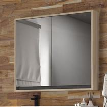 Armário de Banheiro 80cm 02 Portas Ref 830 Cewal - Carvalho Berlin/Cinza Sagrado Armário de Banheiro 80cm 02 Portas Ref 830 Cewal - Carvalho Berlin/Cinza Sagrado