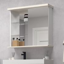 Armário de Banheiro 80cm Porta com Espelho Ref 855 Cewal - Branco/Arenito Armário de Banheiro 80cm Porta com Espelho Ref 855 Cewal - Branco/Arenito