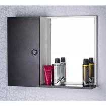 Armário de Banheiro com Espelho Suspenso Espelheira Prateleira