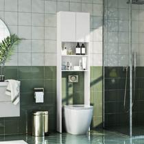 Armário de Banheiro para Vaso Sanitário com 2 Portas e 2 Nichos 2308 Mademóvel