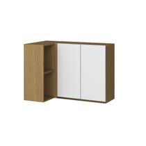 Armário De Canto 02 Portas Atacama Branco Clara Plus Aramóveis