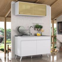 Armário de Compacta 2 peças Veneza Multimóveis MP2140.891 Branco Armário de Compacta 2 peças Veneza Multimóveis MP2140.891 Branco
