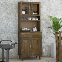 Armário de Cozinha 04 Portas 02 Gavetas Madeira Maçica Pinus Paris Armário de Cozinha 04 Portas 02 Gavetas Madeira Maçica Pinus Paris