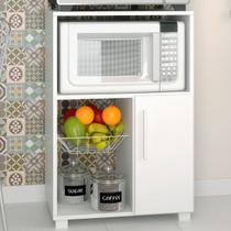 Armário de Cozinha 1 Porta Fruteira Branco Fosco - Pnr Móveis - Brv