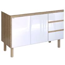 Armário de Cozinha 116,2cm Atenas Sem Pia Branco - 584102 - A.J. RORATO Armário de Cozinha 116,2cm Atenas Sem Pia Branco - 584102 - A.J. RORATO