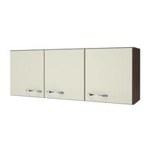 Armário de Cozinha 1,20mts Pop Faro 3P Noce / Off White - Indekes Armário de Cozinha 1,20mts Pop Faro 3P Noce / Off White - Indekes