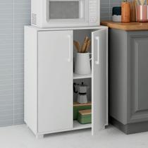 Armário de Cozinha 2 Portas 2 Prateleiras Branco Bmu 91 - Brv