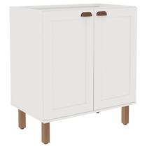 Armário de Cozinha 2 Portas Branco Fosco 1529 - Genialflex Armário de Cozinha 2 Portas Branco Fosco 1529 - Genialflex