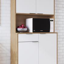 Armário de Cozinha 4 Gavetas 1 Porta Mdp Nogueira Armário de Cozinha 4 Gavetas 1 Porta Mdp Nogueira