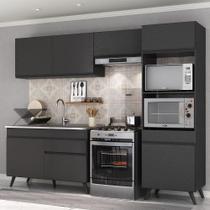 Armário De Cozinha 4 Peças Veneza Preto