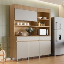 Armário de Cozinha 4 Portas 2 Gavetas 160cm Torre Angular 100% Mdf Realeza