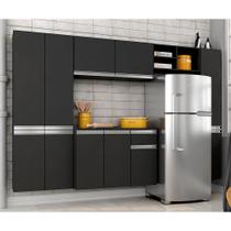 Armário De Cozinha 5 Peças Liris Preto - A Móveis Arapongas