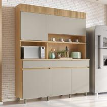 Armário de Cozinha 5 Portas 2 Gavetas Realeza 160cm 100% Mdf